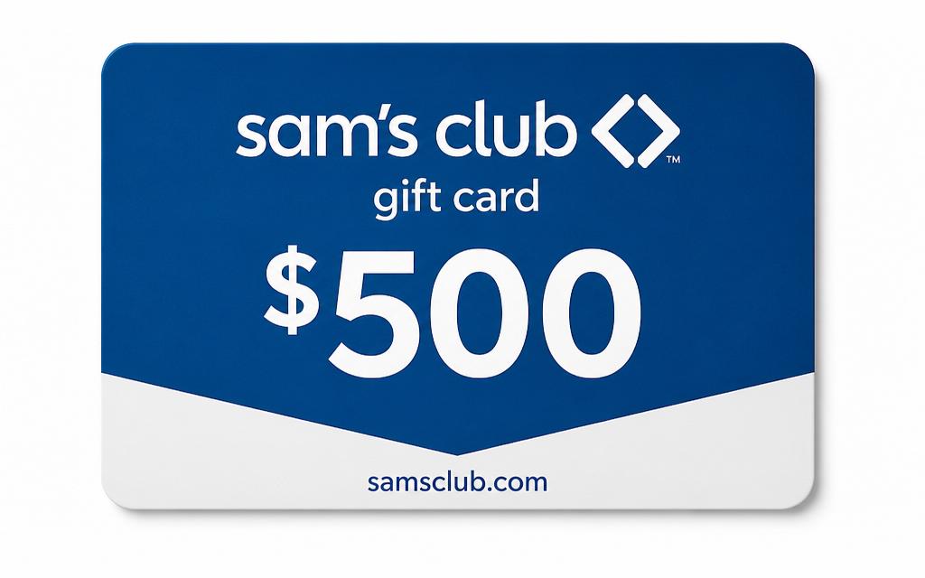Sam's Club $500 gift card
